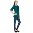 thumbnail image 3 of Robe Haut Boho Unie Tenue Décontractée Tunique Vêtements pour Femmes Coton Robe d'Été, 3 of 4