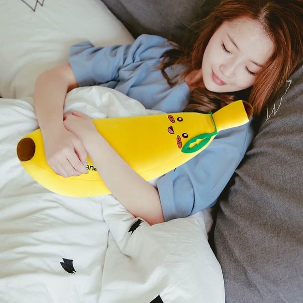 Peluche Banane Oreiller Géant 35cm - Coussin Douillet En Forme De Banane, Cadeau Mignon Pour Enfant Et Adulte