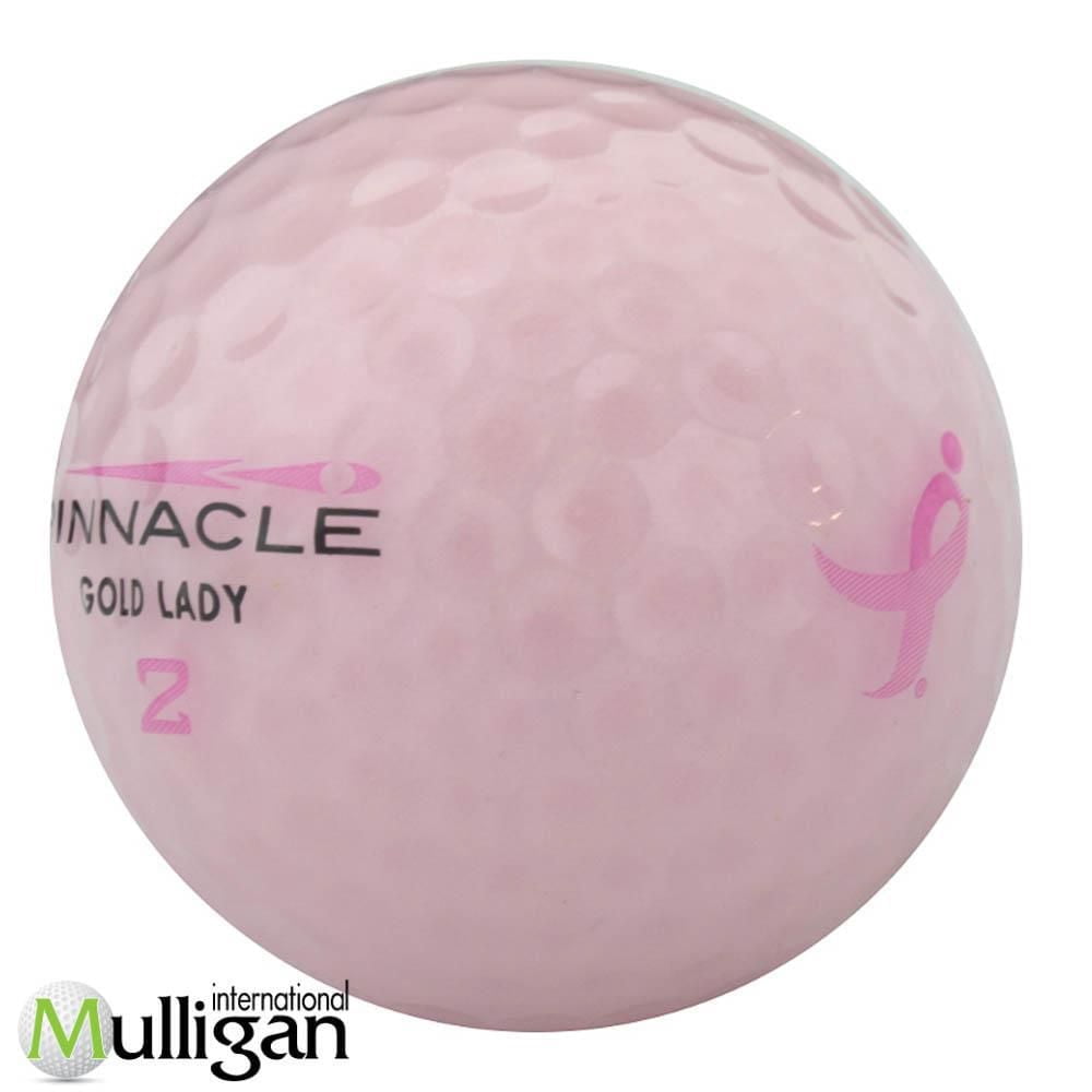 Mulligan - 60 balles de golf récupérées Pinnacle Gold Lady 5A, Rose
