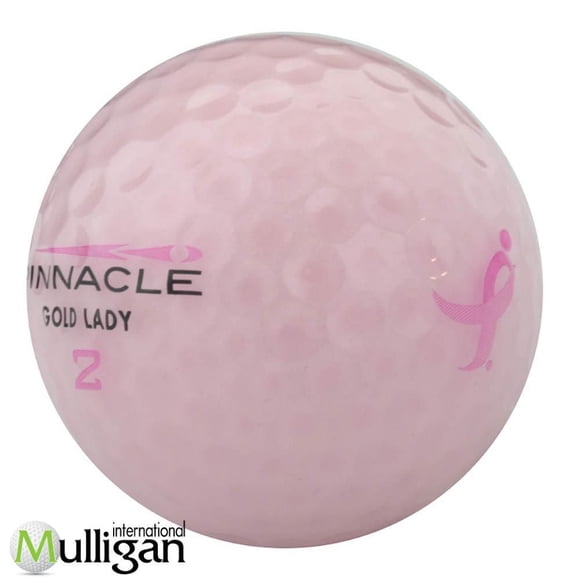 Mulligan - 12 balles de golf récupérées Pinnacle Crystal 5A, Rose