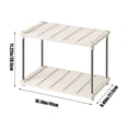 thumbnail image 3 of Avdolw Living 2-Shelf Ventilated Storage Rack - Light Duty Shelving Unit, Tool-Free Assembly, 55lb/Shelf for Garage Pantry Bathroom Organizer, 3 of 6