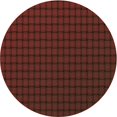 thumbnail image 1 of Ahgly Company Machine Washable Indoor Round Transitional Maroon Red Area Rugs, 4' Round, 1 of 7