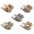 thumbnail image 1 of Linen Casual Comfy Indoor Home Slippers  For Men And Women Outdoor Garden Household Commodities Open-Toe Shoes, 1 of 10