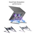 thumbnail image 2 of Maytalsory Support d'Appoint Rafraîchissant pour Portable, Support de Table pour Tablette, Support de Dissipation de Chaleur, Support de Refroidisseur Portable pour la Maison, Accessoires pour Ordinateur Portable, Gris, 2 of 8