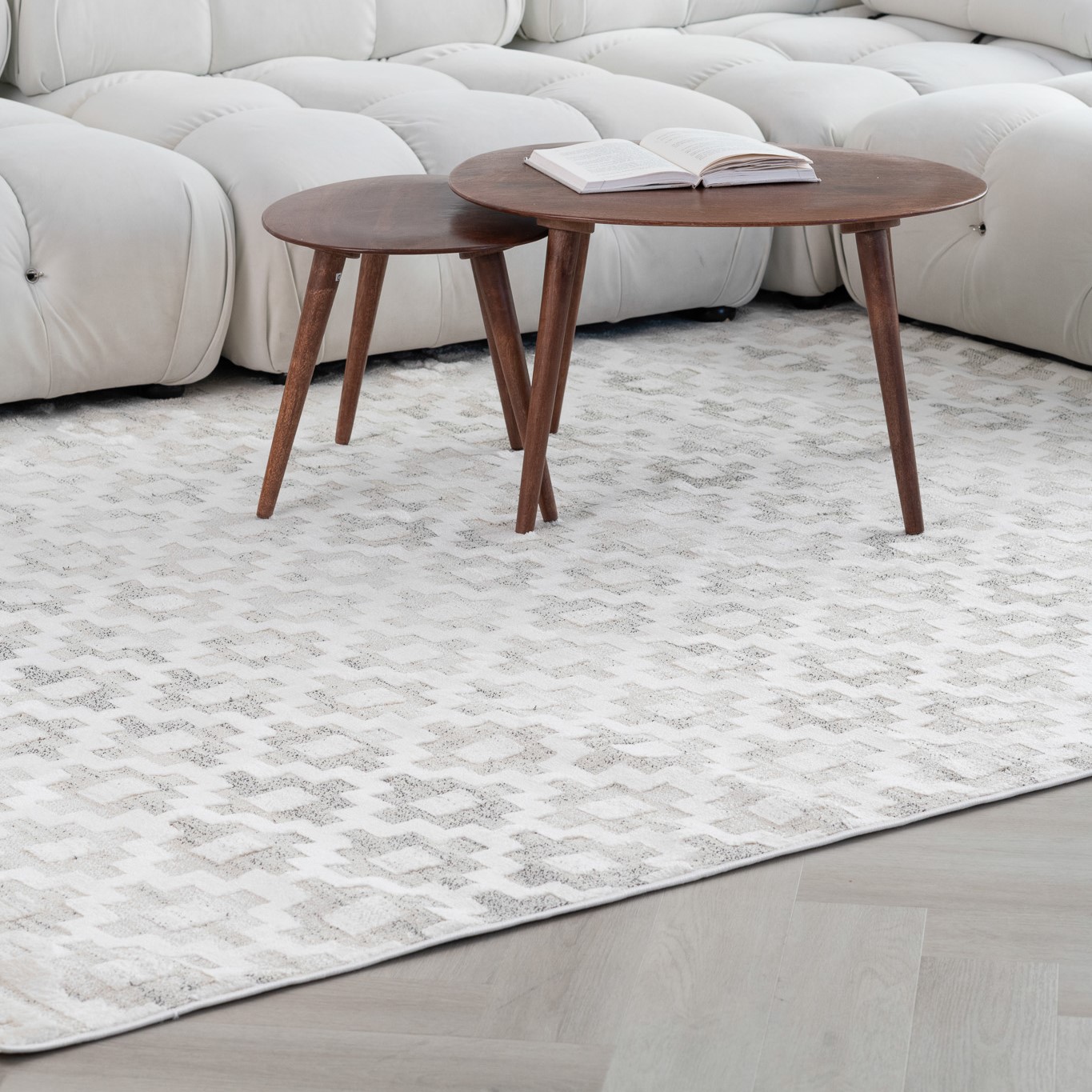 Rug Branch Astra Modern Indoor Area Rug, Beige Cream, Abstract - Living Room, Bedroom