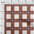thumbnail image 1 of oneOone Cotton Poplin Fabric Check Ikat Print Sewing Fabric BTY 56 Inch Wide, 1 of 4