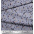 thumbnail image 2 of Soimoi Polyester Crepe Fabric Notes,Piano & Guitar Musical Instrument Fabric Prints by Yard 42 Inch Wide, 2 of 3