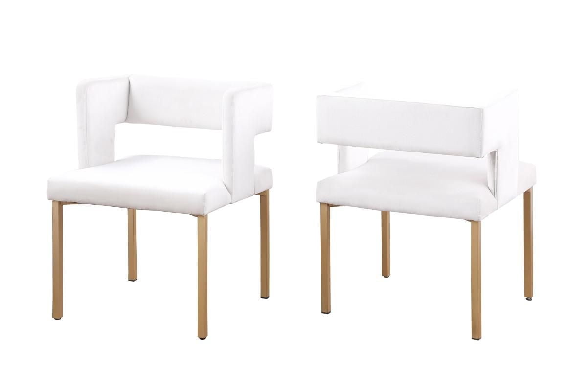 Chaise de salle à manger Alice, ensemble de 2, Beige
