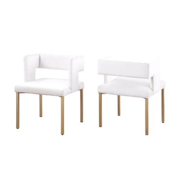 Chaise de salle à manger Alice, ensemble de 2, Beige