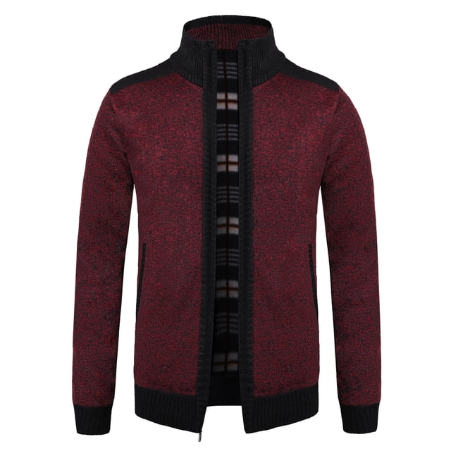 Qertyioot Hauts pour Hommes Mode Veste Décontractée Extérieur Manches Longues Manteau Chaud