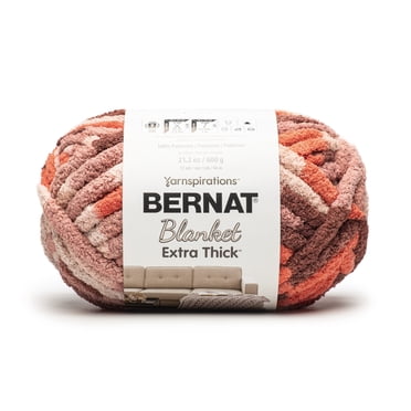 Bernat® Blanket Extra Thick™ Fil de polyester géant n° 7, rouillé 21,2 oz/600 g 72 yards :
