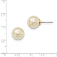 thumbnail image 2 of Cultura Simulated Pearl Button Post Earrings BF359, 2 of 2