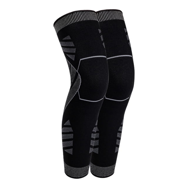 relayinert Genouillères Sport Résistantes aux Chocs Support de Genou pour Amateurs de Sport Protection Sportive Noir L 1Set