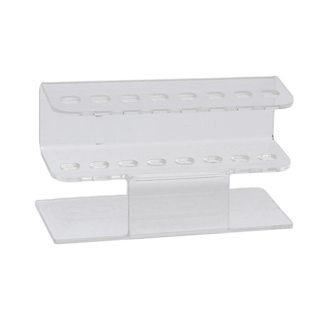 Bunblic 8 Trous Pince à Cils Support de Stockage Durable Professionnel Extension de Cils Support de Stockage pour Commode Robe Table Armoire Clair