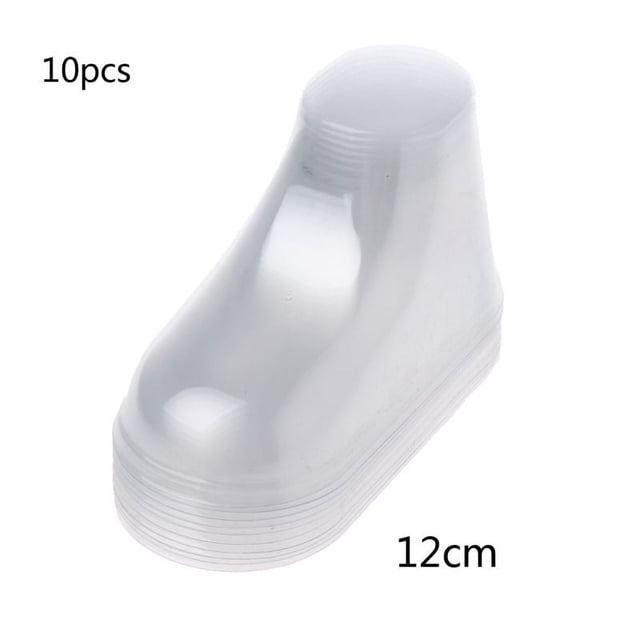 Lot de 10 Pcs Chaussons pour Bébé en Plastique Transparent Chaussettes d'Exposition PVC