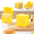 thumbnail image 4 of Oleegame 1PC Produce Storage Sliced Cheese Storage Container Plastic Butter Block Cheese Slice Storage Box With Flip Lid Cheese Slice Holder Sliced Cheese For Refrigerator Food Yellow, 4 of 9