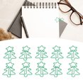 thumbnail image 4 of Pinces à Papier Mignonnes, Pinces à Papier en Forme Matériau Métallique Forme d'Arbre de Noël Lumière Portable pour Document, 4 of 8