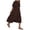 Coffee, variant on LOVZFMLL Fashion Women Loose Solid Color O Puff Sleeve Casual Short Sleeves Dress Purple 4XL