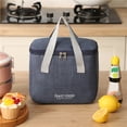 thumbnail image 4 of Meitianfacai Insulated Bento Bag Lunch Bag Insulated Cooler Lunch Bag Portable Picnic Bag, Blue, 4 of 6