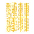 thumbnail image 3 of Uxcell Felt Letter Board Letters Numbers Symbols 3/4 inch Bright Yellow Alphabet Message Board Changeable, 3 of 6