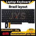 thumbnail image 1 of Laptop Replacement Keyboard for Lenovo ThinkPad E480 E490 L380 R480 T480S L490 T490 With backlight US/UK/Spanish/French layout BR backlit, 1 of 6