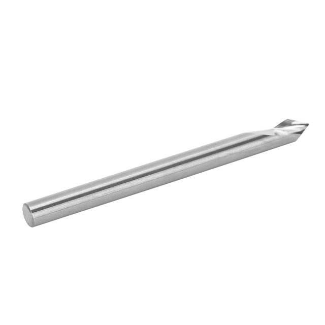 Milling Cutter, Woodworking Tools Hardware Durable Point Milling Cutter 3.175x60x0.2x40L for Industrial Supplies