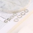 thumbnail image 4 of S925 Sterling Silver Women's Shinny Hoop Earrings, 4 of 9