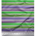 thumbnail image 1 of Soimoi Silk Fabric Horizontal Stripe Print Fabric by The Yard 42 Inch Wide, 1 of 5