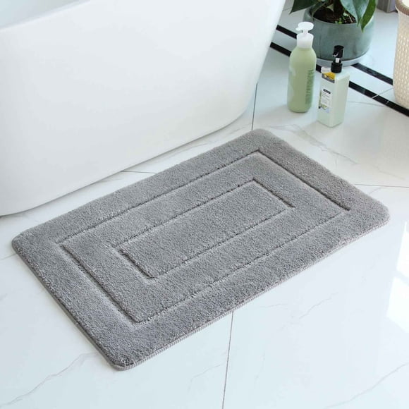 TIMIFIS Bathroom Rugs,24 Inch X 16 Inch,Soft and Absorbent Microfiber Bath Rugs,Non-Slip Hairy Bath Carpet, Machine Wash Dry Bath Mats for Bathroom Floor,Tub and Shoer Bathroom Rugs