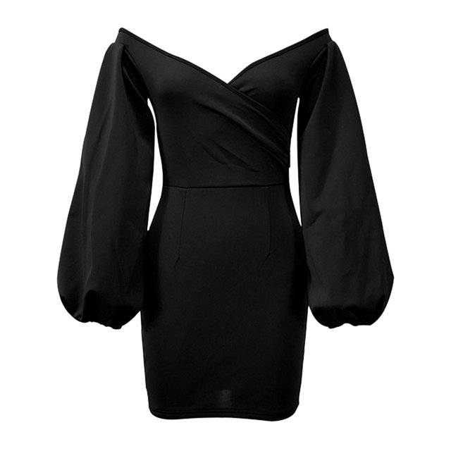 Ketyyh-chn99 Robe d'Invitée de Mariage Robes de Soirée pour Mariage Mode Couleur Unie Sans Manches Robes de Soirée Robes Noires de Mariage pour Femmes Noir,G