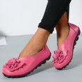 thumbnail image 4 of B91xZ Mocassins Plats Classiques Bout Rond Fermé Ballerines Confortables Chaussures de Danse Décontractées, Rouge Melon D\'eau 8.5, 4 of 5