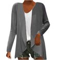 thumbnail image 2 of Tenues d'Automne Mignonnes pour Femmes Mode Cardigan Ample à Manches Longues Coloré Veste en Tricot Hauts Cardigans pour Femmes en Liquidation, 2 of 6