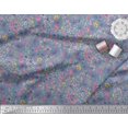 thumbnail image 2 of Soimoi Poly Georgette Fabric Leaves,Butterfly & Flower Floral Print Sewing Fabric Yard 52 Inch Wide, 2 of 3