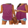 thumbnail image 4 of Women Vest V Neck Sleeveless Solid Color Casual Party Summer Tops, 4 of 9