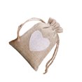 thumbnail image 1 of pitrice Bag Burlap Drawstring Gift Storage Packaging Organizer Ring Earrings Jewelry Reusable Fashionable Storing Holder White Gray, 1 of 6