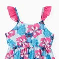 thumbnail image 4 of Disney Girls Dresses Lilo & Stitch Graphic Ruffled Floral Dress Matching Summer Outfits Sets, 4 of 5