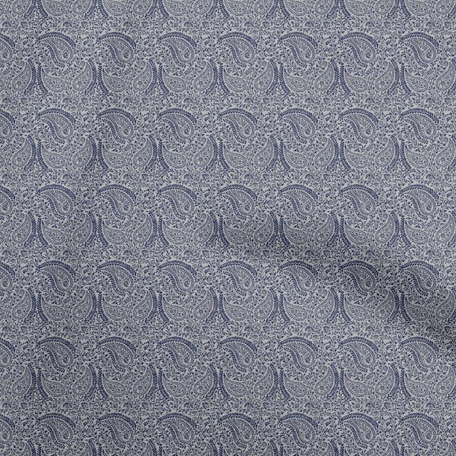 oneOone Rayon Gray Fabric Paisley Sewing Material Print Fabric By The Yard 56 Inch Wide