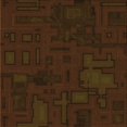 thumbnail image 1 of Ahgly Company Tapis d'Intérieur Lavable en Machine Carré Transitionnel Brun Bronze Foncé, 4 Pieds Carré, 1 of 7