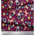 thumbnail image 3 of Soimoi Rayon Fabric Floral & Cute Animals Cartoon Decor Fabric Printed Yard 56 Inch Wide, 3 of 3