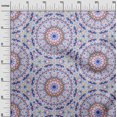 thumbnail image 3 of oneOone Rayon Medium Blue Fabric Mandala Craft Projects Decor Fabric Printed By The Yard 56 Inch Wide, 3 of 5