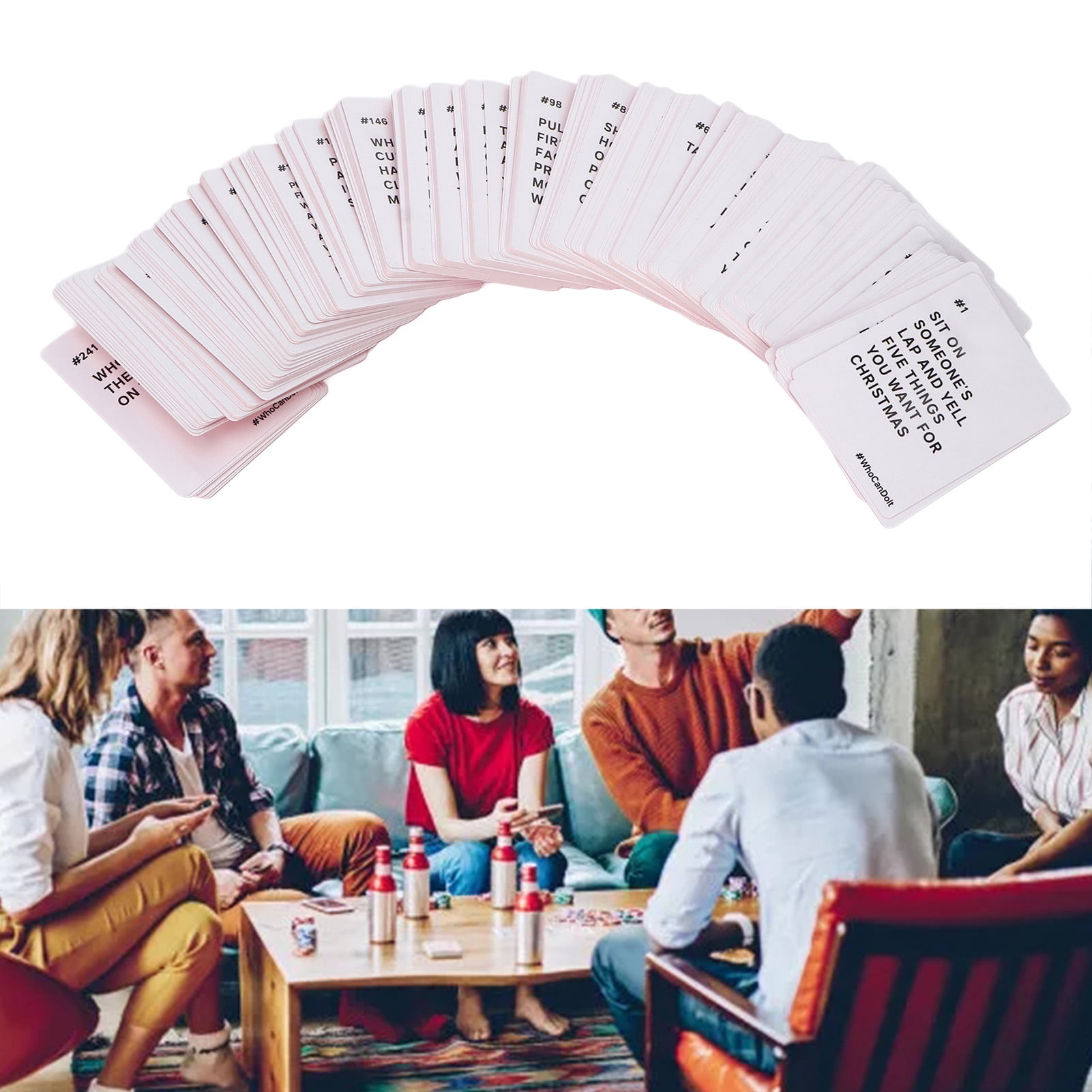 Friends Challenge Card, Safe Funny Challenge Card Game English  for KTV
