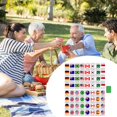thumbnail image 4 of Hearth & Gear Game Mahjong Game Set Game Tiles Flag Pattern Tile Games For Adults Kids For Spring Picnic Party Aphasia Game Ascension Game Expansions 9 Game Game Storage Change Game Anatomy Game, 4 of 6