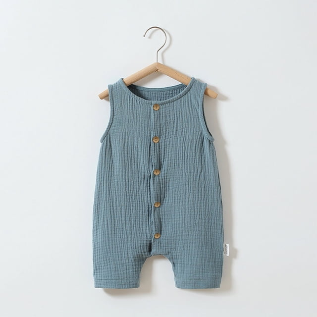 TopLLC Baby Spring New Onesie Newborn Climbing Clothes Short Sleeve Thin Ha Clothes Bag Fart Clothes Kid Rompers