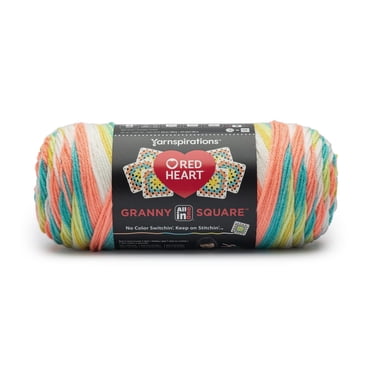 Red Heart® All In One Granny Square™ Fil acrylique peigné n° 4 (moyen) 8.8oz/250g 417 Yards
