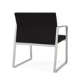 thumbnail image 5 of Gansett Reception Waiting Room Oversize Guest Chair / Silver Steel / Black, 5 of 5