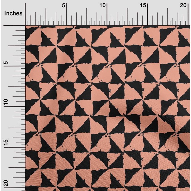 oneOone Cotton Flex Fabric Geometric Block Decor Fabric Printed BTY 40 Inch Wide