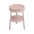 thumbnail image 2 of Multifunctional Side Table with Drawer Storage | Modern Bedside Table & Study Desk for Living Room Bedroom Office | White Pink Beige Green Plastic, 2 of 6