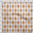 thumbnail image 4 of oneOone Velvet Orange Fabric Check Argyle Craft Projects Decor Fabric Printed By The Yard 58 Inch Wide, 4 of 4