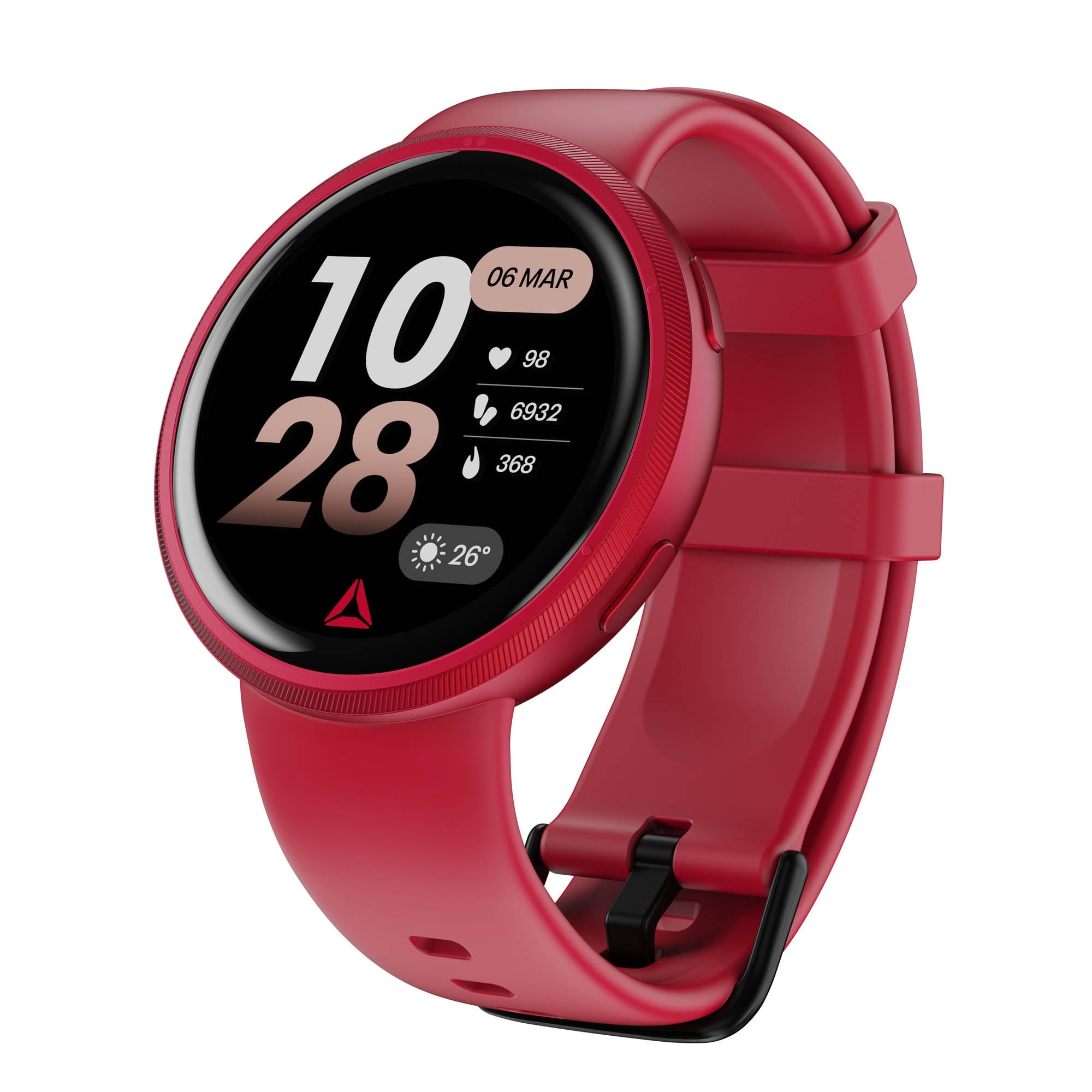 Montre connectée Reebok Rush DELTA fitness, A-GPS, fréquence cardiaque et SpO₂, écran LCD de 1,39", plus de 80 modes sportifs, autonomie de 10 jours, étanche IP68, compatible Android et iOS