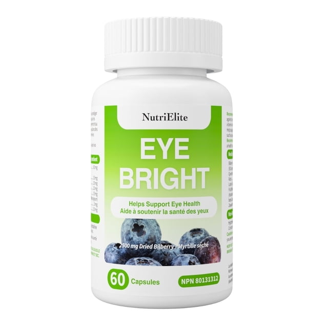 Nutri Elite Formule antioxydante pour la santé oculaire avec lutéine, zéaxanthine, quercetine & Bilberry, 60 Capsules